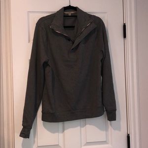Burberry Half Zip Pullover - Gray